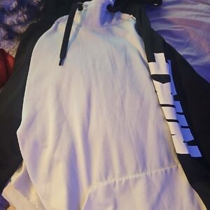 Nike Black and White Dri-FIT Hoodie